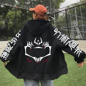 Jacket Jujutsu Kaisen Sukuna Tatouage