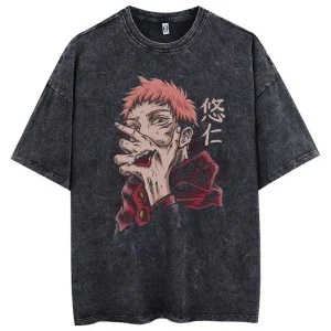 T-shirt Jujutsu Kaisen Itadori Yuji Rétro